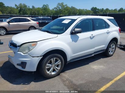 2012 CHEVROLET EQUINOX LS White  Flexible Fuel 2GNFLCEK2C6241249 photo #3