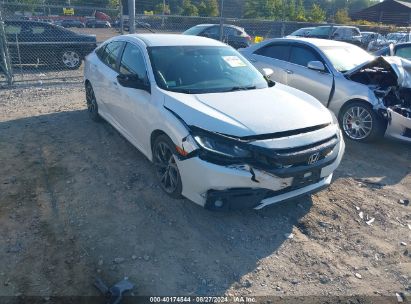 2020 HONDA CIVIC SPORT White  Gasoline 2HGFC2F84LH599514 photo #1