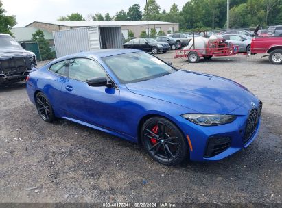 2021 BMW M440I XDRIVE Blue  Gasoline WBA13AR02MCF16675 photo #1