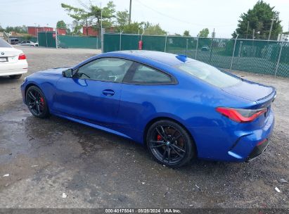 2021 BMW M440I XDRIVE Blue  Gasoline WBA13AR02MCF16675 photo #4