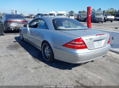 2001 MERCEDES-BENZ CL 500 Silver  Gasoline WDBPJ75J31A014751 photo #4