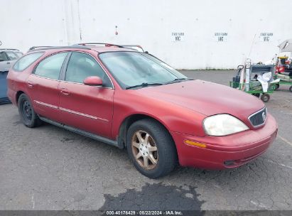 2000 MERCURY SABLE GS Red  Gasoline 1MEFM58U0YG614616 photo #1