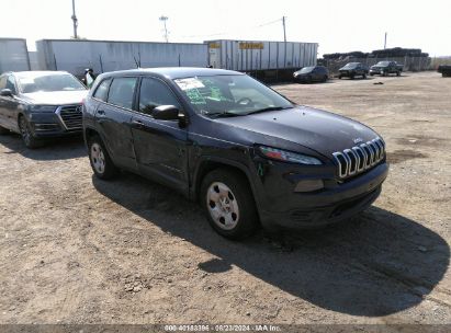 2015 JEEP CHEROKEE SPORT Blue  Gasoline 1C4PJLAB2FW711945 photo #1