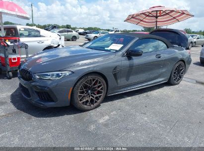 2022 BMW M8 CABRIOLET COMPETITION Gray  Gasoline WBSDZ0C08NCH16634 photo #3