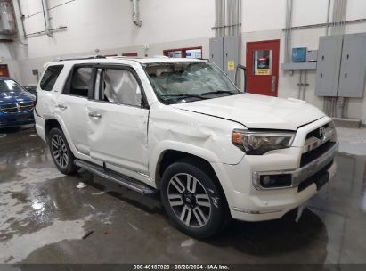 2016 TOYOTA 4RUNNER LIMITED White  Gasoline JTEBU5JR4G5285690 photo #1