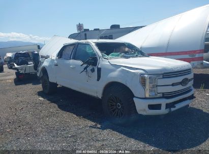 2018 FORD F-350 LARIAT White  Diesel 1FT8W3BT3JEB60243 photo #1