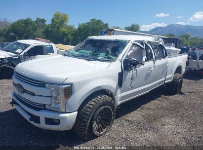 2018 FORD F-350 LARIAT White  Diesel 1FT8W3BT3JEB60243 photo #3