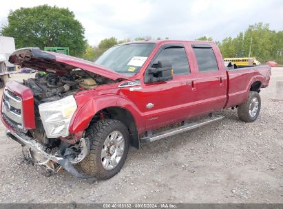 2016 FORD F-350 LARIAT Maroon  Diesel 1FT8W3BT2GEB39828 photo #3