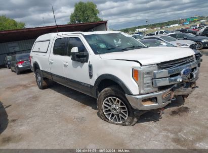 2019 FORD F-250 LARIAT White  Diesel 1FT7W2BT8KED83031 photo #1