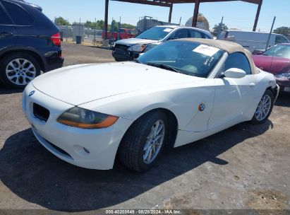 2004 BMW Z4 2.5I White  Gasoline 4USBT335X4LS52765 photo #3