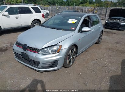 2015 VOLKSWAGEN GOLF GTI 2.0T SE 4-DOOR Silver  Gasoline 3VW5T7AU2FM060405 photo #3