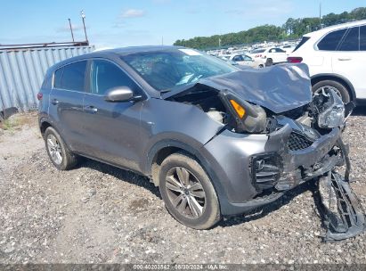 2018 KIA SPORTAGE LX Gray  Gasoline KNDPMCAC1J7448222 photo #1