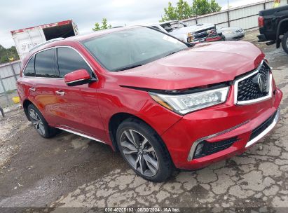 2019 ACURA MDX ADVANCE PKG Red  Gasoline 5J8YD4H87KL024999 photo #1