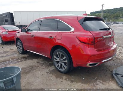 2019 ACURA MDX ADVANCE PKG Red  Gasoline 5J8YD4H87KL024999 photo #4