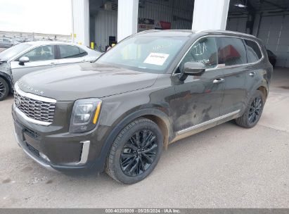 2021 KIA TELLURIDE SX Brown  Gasoline 5XYP5DHC4MG147752 photo #3