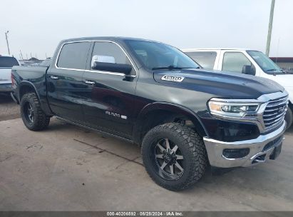 2019 RAM 1500 LONGHORN Black  Gasoline 1C6SRFKT4KN509899 photo #1