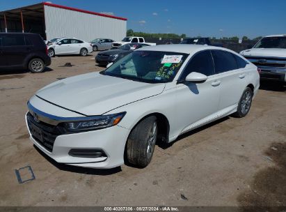 2020 HONDA ACCORD LX White  Gasoline 1HGCV1F19LA016251 photo #3