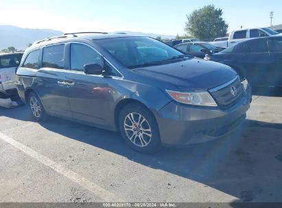 2012 HONDA ODYSSEY EX-L Gray  Gasoline 5FNRL5H67CB066328 photo #1