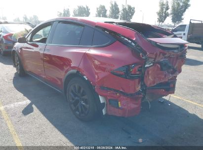 2024 TESLA MODEL X LONG RANGE Red  Electric 7SAXCDE55RF436619 photo #4