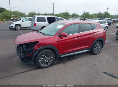 2021 HYUNDAI TUCSON LIMITED Red  Gasoline KM8J3CAL6MU385919 photo #3