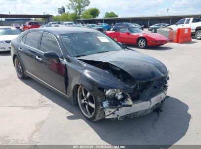 2009 LEXUS LS 460 L Black  Gasoline JTHGL46F095036830 photo #1