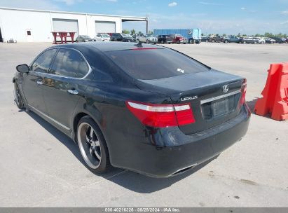 2009 LEXUS LS 460 L Black  Gasoline JTHGL46F095036830 photo #4