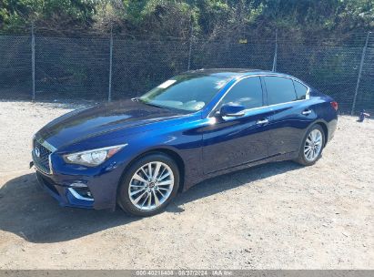 2021 INFINITI Q50 LUXE AWD Blue  Gasoline JN1EV7BR6MM753397 photo #3