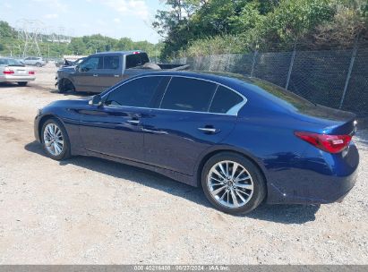 2021 INFINITI Q50 LUXE AWD Blue  Gasoline JN1EV7BR6MM753397 photo #4