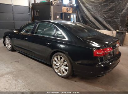 2016 AUDI A8 L 4.0T SPORT Black  Gasoline WAU43AFD5GN015810 photo #4