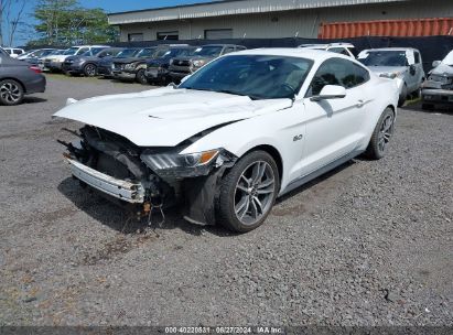 2016 FORD MUSTANG GT PREMIUM White  Gasoline 1FA6P8CF0G5209567 photo #3