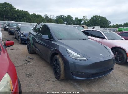 2022 TESLA MODEL Y LONG RANGE DUAL MOTOR ALL-WHEEL DRIVE Gray  Electric 7SAYGDEE4NF327183 photo #1