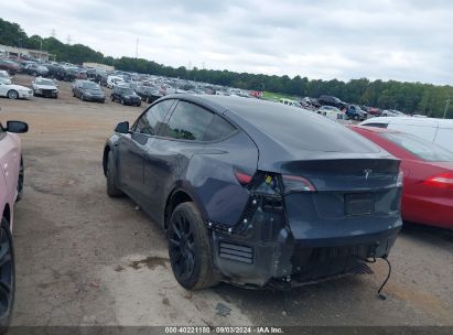 2022 TESLA MODEL Y LONG RANGE DUAL MOTOR ALL-WHEEL DRIVE Gray  Electric 7SAYGDEE4NF327183 photo #4