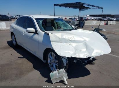 2011 INFINITI G25 White  Gasoline JN1DV6AP6BM600733 photo #1