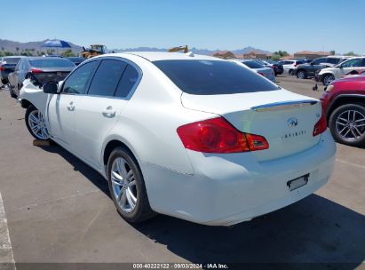 2011 INFINITI G25 White  Gasoline JN1DV6AP6BM600733 photo #4