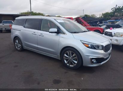 2016 KIA SEDONA SX LUXURY Silver  Gasoline KNDME5C11G6147486 photo #1