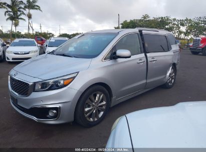 2016 KIA SEDONA SX LUXURY Silver  Gasoline KNDME5C11G6147486 photo #3