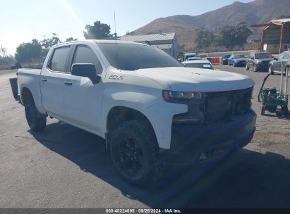 2021 CHEVROLET SILVERADO 1500 4WD  SHORT BED LT TRAIL BOSS White  Gasoline 3GCPYFELXMG276331 photo #1