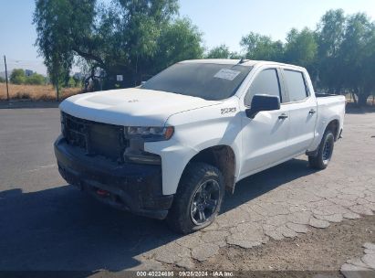 2021 CHEVROLET SILVERADO 1500 4WD  SHORT BED LT TRAIL BOSS White  Gasoline 3GCPYFELXMG276331 photo #3