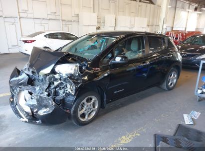 2012 NISSAN LEAF SL Black  Electric JN1AZ0CP2CT017522 photo #3