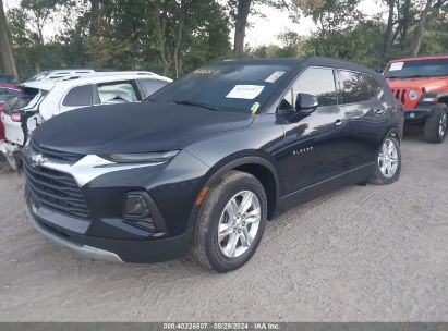 2020 CHEVROLET BLAZER FWD 1LT Black  Gasoline 3GNKBBRA2LS673774 photo #3