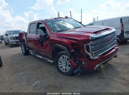 2022 GMC SIERRA 2500HD 4WD  STANDARD BED DENALI Red  Diesel 1GT49REY7NF285634 photo #1