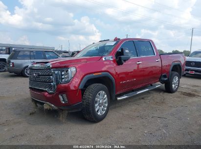 2022 GMC SIERRA 2500HD 4WD  STANDARD BED DENALI Red  Diesel 1GT49REY7NF285634 photo #3