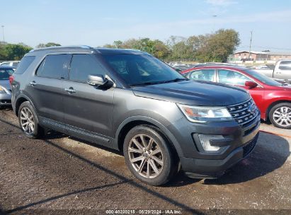 2016 FORD EXPLORER LIMITED Gray  Gasoline 1FM5K7F89GGC07070 photo #1