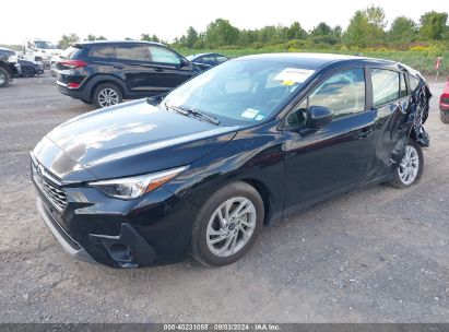 2024 SUBARU IMPREZA BASE 5-DOOR Black  Gasoline JF1GUABC7R8391863 photo #3