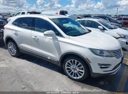 2016 LINCOLN MKC RESERVE White  Gasoline 5LMCJ3C99GUJ12961 photo #1