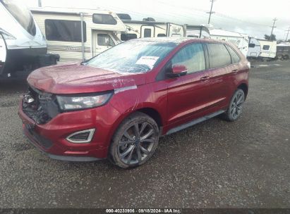 2017 FORD EDGE SPORT Red  Gasoline 2FMPK4AP5HBC46396 photo #3