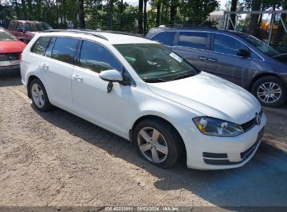 2015 VOLKSWAGEN GOLF SPORTWAGEN TDI S 4-DOOR White  Diesel 3VWCA7AU3FM514514 photo #1