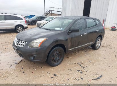 2014 NISSAN ROGUE SELECT S Black  Gasoline JN8AS5MT1EW605038 photo #3