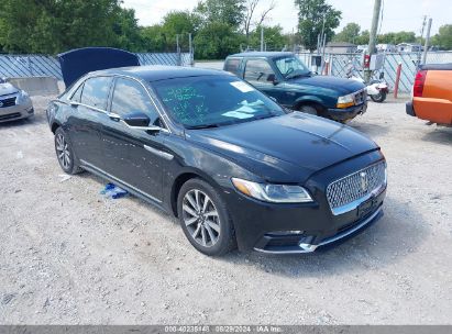 2017 LINCOLN CONTINENTAL PREMIERE Black  Gasoline 1LN6L9PK2H5616807 photo #1