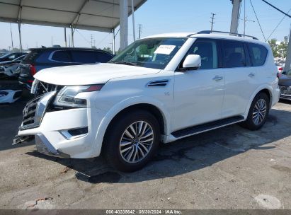 2021 NISSAN ARMADA SV 2WD White  Gasoline JN8AY2ACXM9148244 photo #3